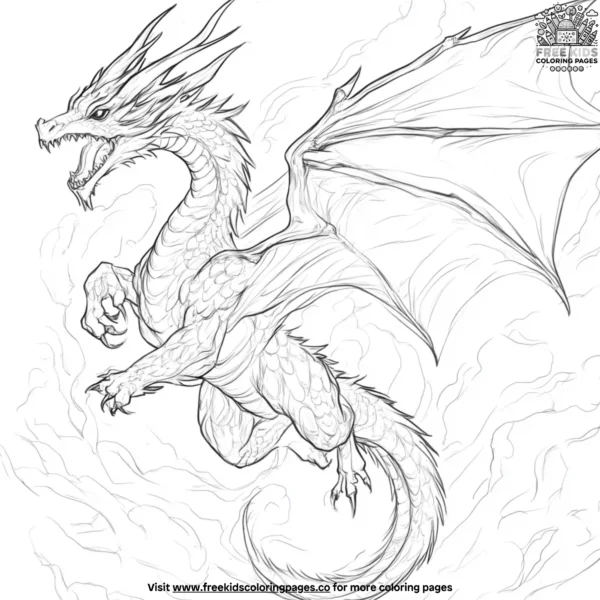 Dragon spirit coloring pages