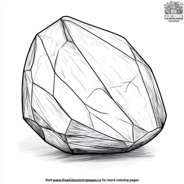 Dreamy moonstone crystal coloring pages