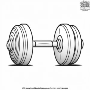 Dumbbell Coloring Pages