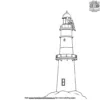 Eagle Perched on a Lighthouse Coloring Pages