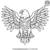 Eagle with Open Wings Coloring Pages