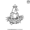 Eagle with a Crown Coloring Pages