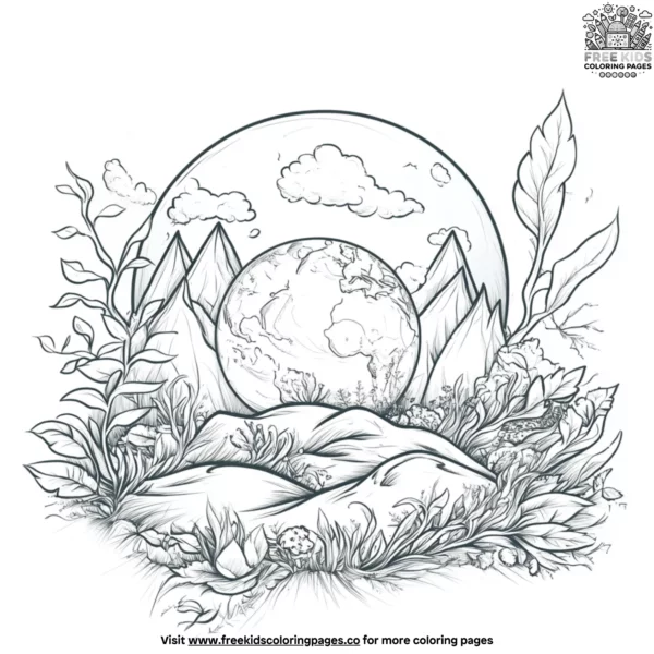 Earth spirit coloring pages