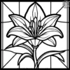 Easter Lily Stained Glass Pages