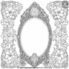 Elegant Gothic Mirror Coloring Pages