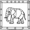 Elephant Stained Glass Pages