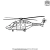 Emergency Rescue Helicopter Coloring Pages