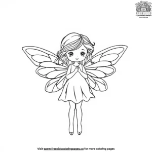 Fairy Doll with Wings Coloring Pages