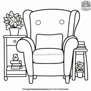 Family’s Favorite Armchair Coloring Pages