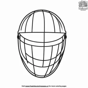 Fencing Mask Coloring Pages