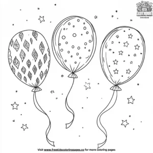 Festival Balloons Coloring Pages