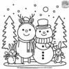 Festive Holiday Winter Coloring Pages