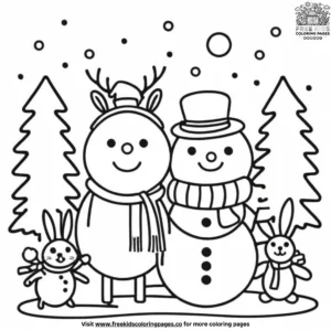 Festive Holiday Winter Coloring Pages