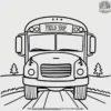 Field Trip School Bus Coloring Pages