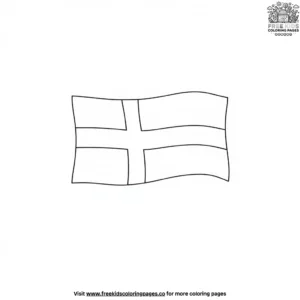 Finnish Flag Coloring Pages