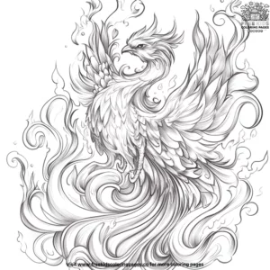 Fire Spirit Coloring Pages