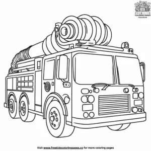 Fire Truck Hose Coloring Pages