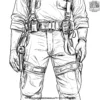 Firefighter Belt Coloring Pages