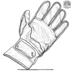 Firefighter Gloves Coloring Pages