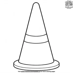 Firefighter Traffic Cone Coloring Pages