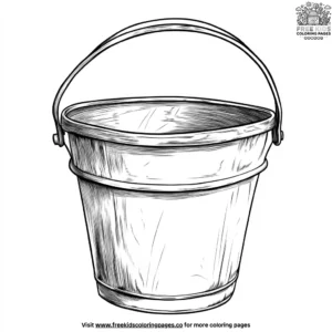 Firefighter Water Bucket Coloring Pages