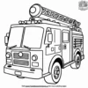 Firetruck Vehicle Coloring Pages