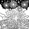 Firework Fun Coloring Pages