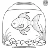 Fish In Aquarium Coloring Pages