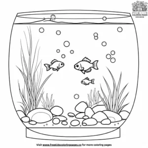 Fish Tank Coloring Pages