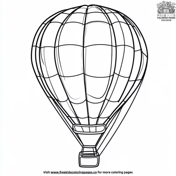 Floating balloon adventure coloring pages