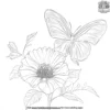 Flower And Butterfly Coloring Pages