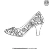 Flower Decorated Shoe Coloring Pages