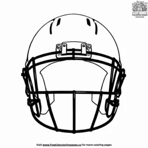 Football helmet coloring pages