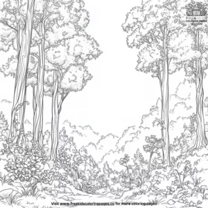 Forest Spirit Coloring Pages