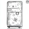 Fridge Full of Magnets Coloring Pages