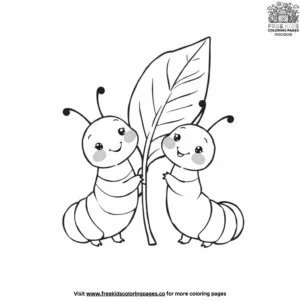 Friendly Caterpillar Coloring Pages