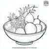 Fruit Bowls for Iftar Coloring Pages