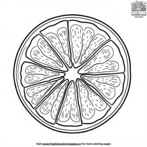 Fruit Slice Coloring Pages