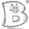 Funny Letter B Coloring Pages