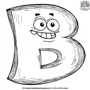 Funny Letter B Coloring Pages