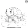 Funny Turtle Coloring Pages