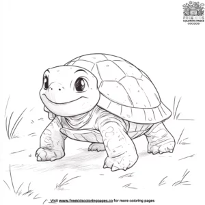 Funny Turtle Coloring Pages