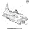 Galaxy Ship Coloring Pages