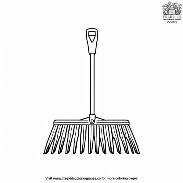 Garbage rake coloring pages