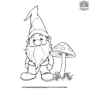 Garden Gnome Coloring Pages