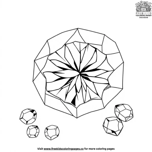 Gemstones coloring pages