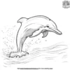 Gentle Dolphin Coloring Pages