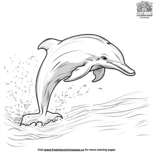 Gentle Dolphin Coloring Pages