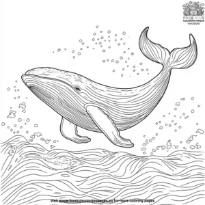 Gentle Whale Coloring Pages