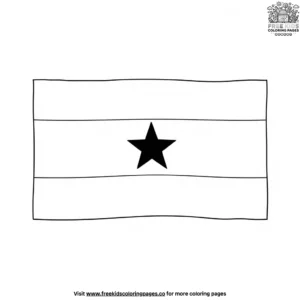 Ghana Flag Coloring Pages